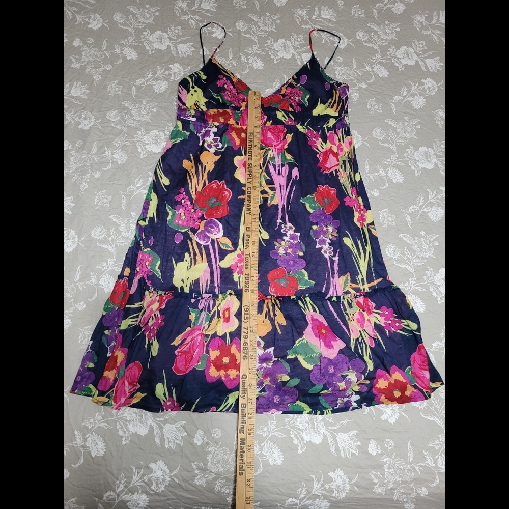 🎉HP🎉 American Eagle dress 14. Spaghetti strap light spring colorful floral. - Picture 3 of 8